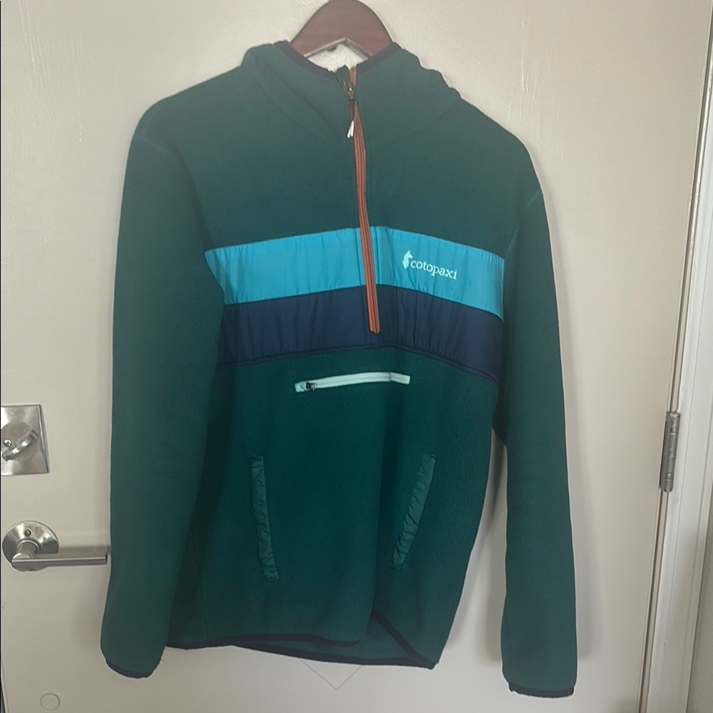 Cotopaxi Teal and Navy Fleece Pullover